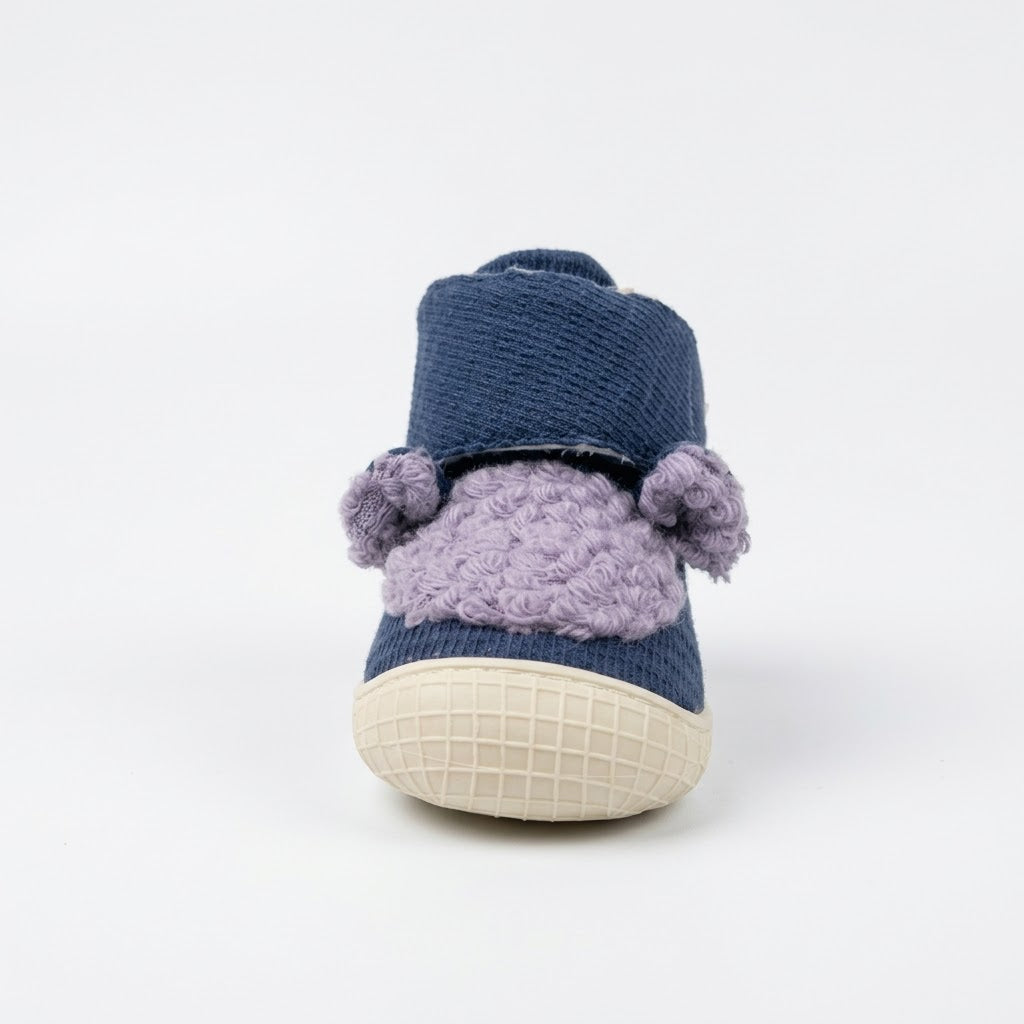 Navy High Top Winter Baby Shoes
