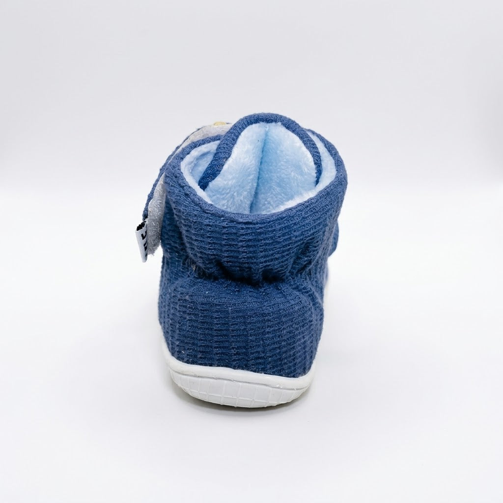 Navy High Top Winter Baby Shoes
